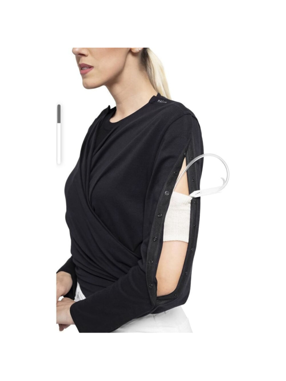 NEW MAI Cardigan Adaptive Clothing Easy Access Post Surgery 2X